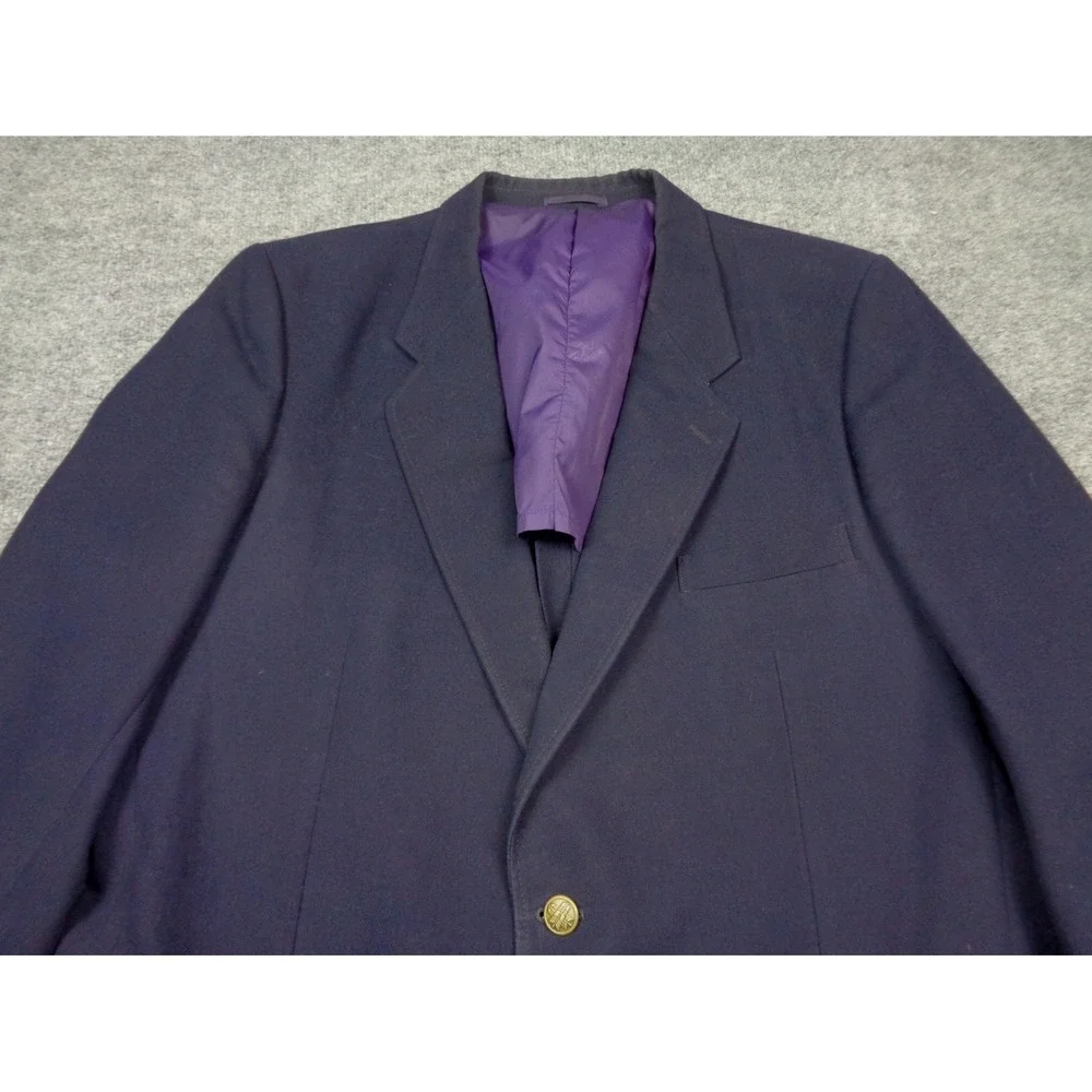 Vintage Patagonia Mens Navy Blue Field Jacket Blazer Sport Coat Sz 44L 2-Button